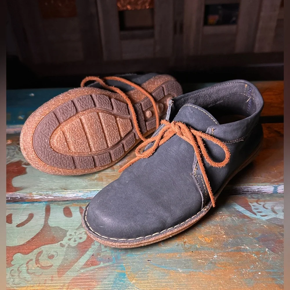 Clark’s Desert Bushacre 2 Chukka Boots Men’s 8.5 Navy Blue Nubuck Leather